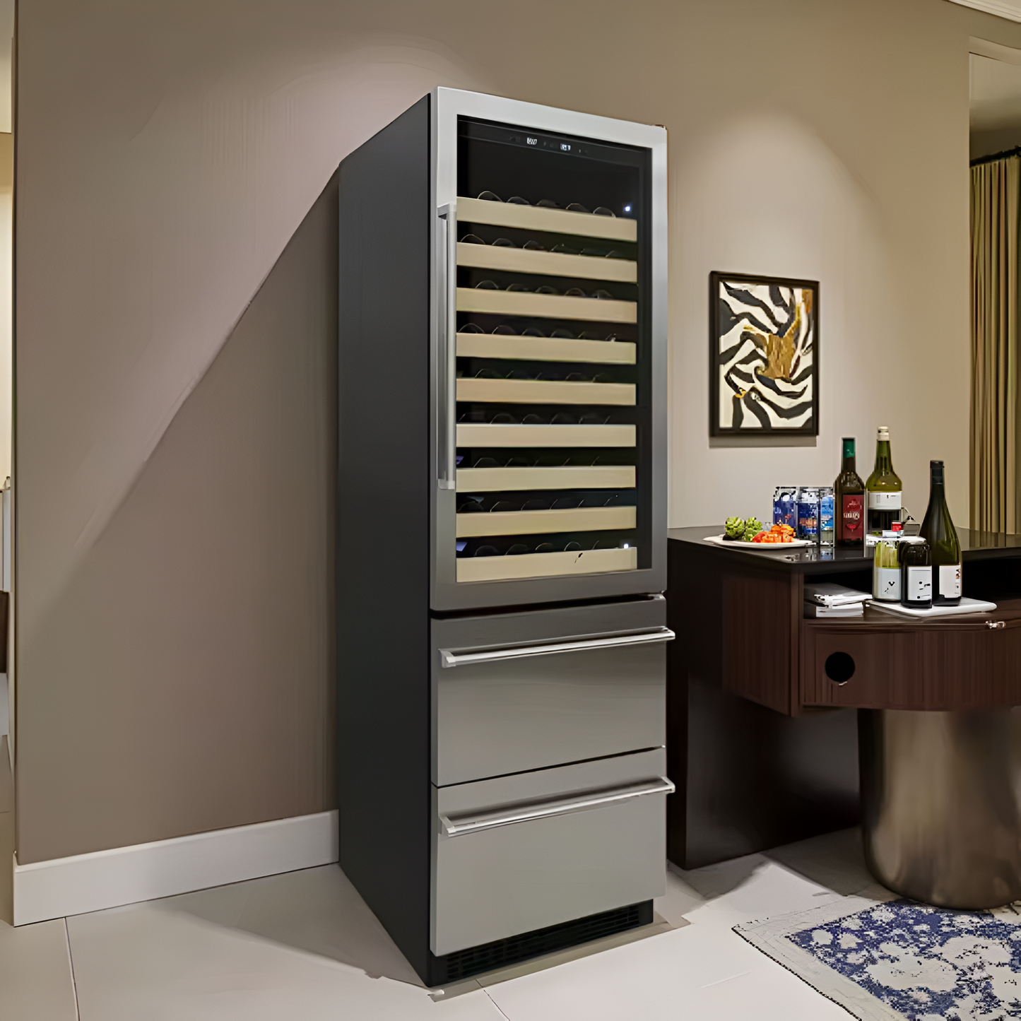 VinLuxe Torino Tall Dual-Drawer Wine Refrigerator